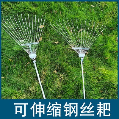 摟草筢子草爬子加厚鐵扒子鋼耙子農用工具園林工具鐵爬子