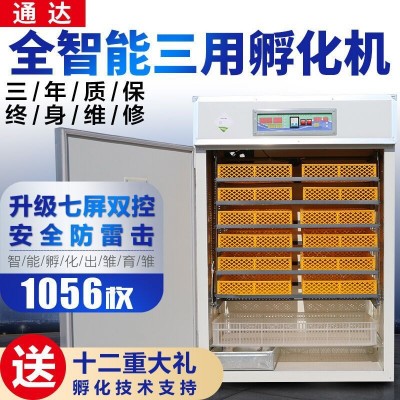 通達(dá)孵化機(jī)小型家用全自動智能雞鴨鵝鴿子孔雀孵化器鸚鵡 孵蛋器
