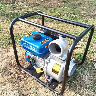 汽油手推式6寸自吸泵 輕便型澆灌排水離心泵 風冷柴油抽水泵