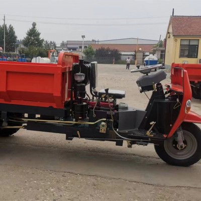 農用柴油三輪車 小型工地用柴油三輪車 液壓自卸礦用三蹦子運輸車
