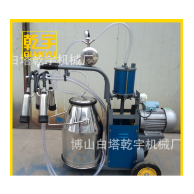 電動活塞式擠奶機養殖設備 牛用羊用擠奶機擠奶機 單桶移動擠奶機