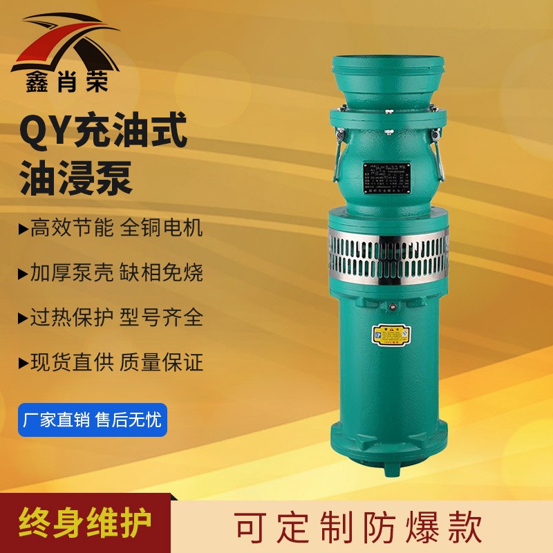 QY油浸泵 大流量清水泵 充油式潛水泵 多級泵大功率 農(nóng)田灌溉泵