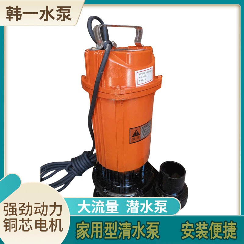 QDX潛水泵家用單相220V小型農用電動抽水機370w/750w灌溉大流量