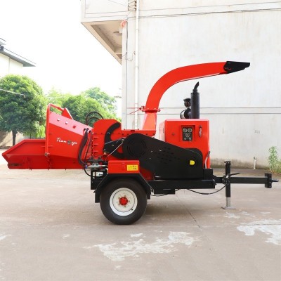 粉碎20cm大型樹枝粉碎機(jī)移動(dòng)木材削片機(jī)園林木材粉碎機(jī)柴油碎枝機(jī)