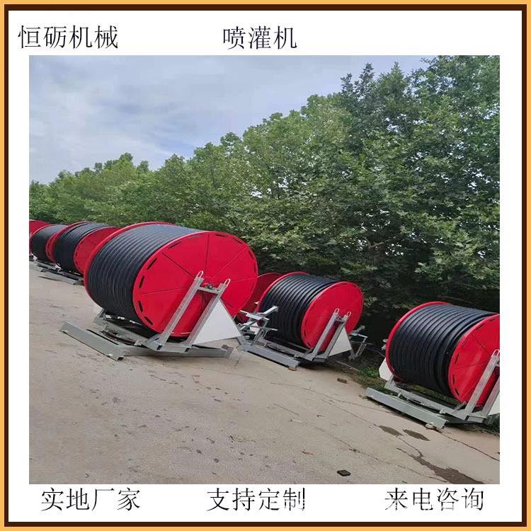 大型自動(dòng)卷盤(pán)噴灌機(jī) 玉米小麥大狗灌溉機(jī) 可帶行架省時(shí)省力恒礪