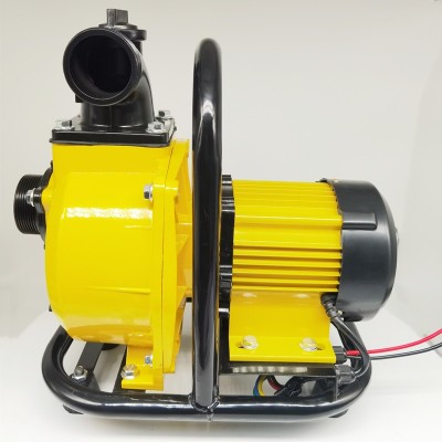 最新款24v2寸直流無刷太陽能MPPT灌溉農用井用自吸式離心抽水電泵
