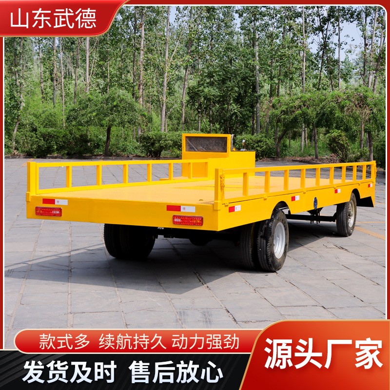 定制農(nóng)用載貨平板運(yùn)輸車(chē)倉(cāng)庫(kù)貨物周轉(zhuǎn)牽引平板車(chē)電動(dòng)四輪平板車(chē)