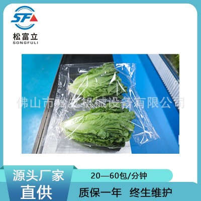 全自動伺服蔬菜包裝機 自動感應(yīng)袋長葉菜包裝機 防止燙傷功能