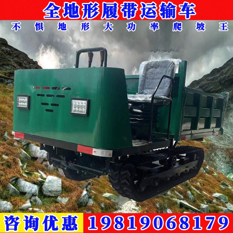 小型座駕式履帶運(yùn)輸車(chē) 爬山虎履帶果園運(yùn)輸車(chē)農(nóng)用搬運(yùn)自卸翻斗車(chē)