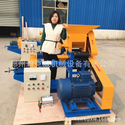 魚(yú)飼料膨化機(jī) 五谷雜糧玉米膨化機(jī) 小型飼料顆粒機(jī)