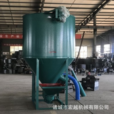 加厚飼料攪拌機(jī) 養(yǎng)殖場(chǎng)立式混合機(jī) 攪拌機(jī)飼料粉碎攪拌一體機(jī)設(shè)備