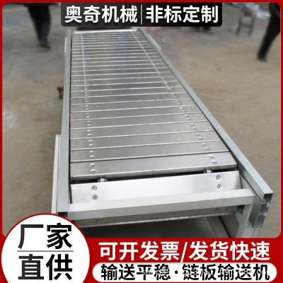 定制食品加工鏈板輸送機(jī)流水線(xiàn)運(yùn)輸貨物分揀線(xiàn)用板式鏈噸包傳送機(jī)