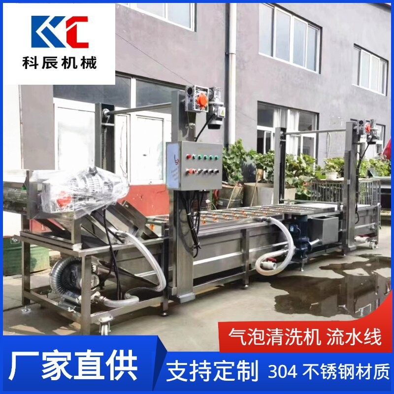果蔬氣泡清洗機流水線 西紅柿辣椒氣泡清洗機 玉米清洗風(fēng)干生產(chǎn)線