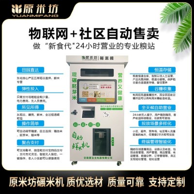 廠家 單倉(cāng)雙屏 智能碾米機(jī) 稻谷脫殼 新款商用共享無(wú)塵鮮米機(jī)