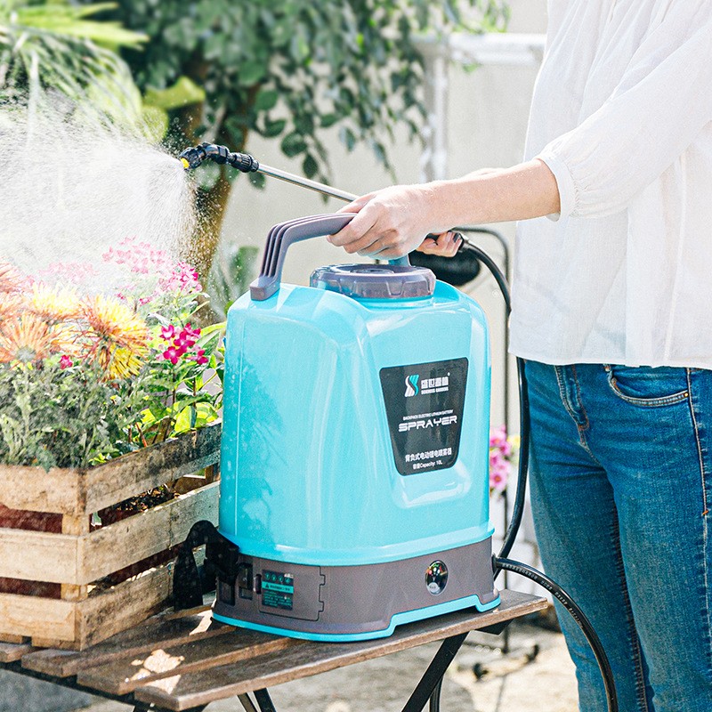 農用高壓鋰電池背負式10L噴灑充電農藥噴壺新式打藥機電動噴霧器