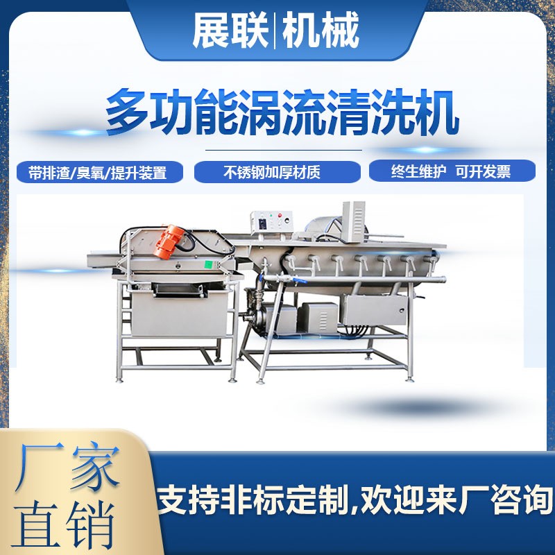 廠家直銷全自動凈菜加工設(shè)備果蔬清洗機不銹鋼渦流清洗機氣泡清洗