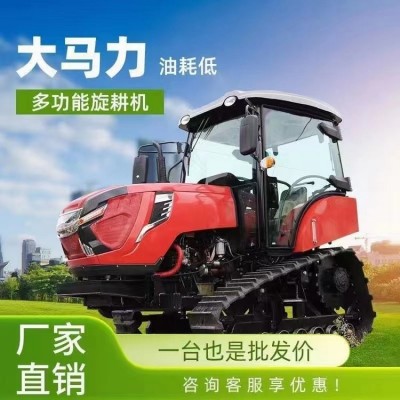 80馬力履帶旋耕機(jī) 高底盤多功能拖拉機(jī) 水田專用