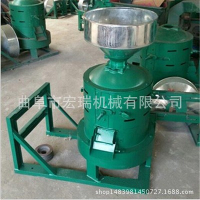220V家用谷子碾米機(jī)水稻去皮機(jī)，小型商用碾米機(jī)多少錢一臺糧食加 1臺