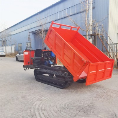 內置鋼板履帶運輸車 翻斗履帶式拖拉機 柴油4缸履帶運輸車