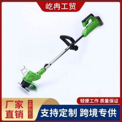 充電式有刷電動割草機公園除草機打草機背負式園林家用剪草機批發(fā)