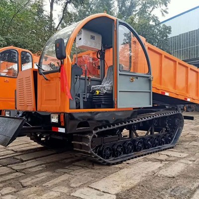 柴油工程履帶運輸車農用自卸式翻斗車山坡地形運輸車裝載機械