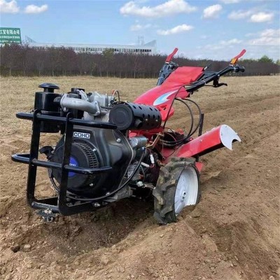 工廠直發(fā)四驅(qū)微耕機 山地果園小型旋耕機 大馬力柴油開溝起壟機