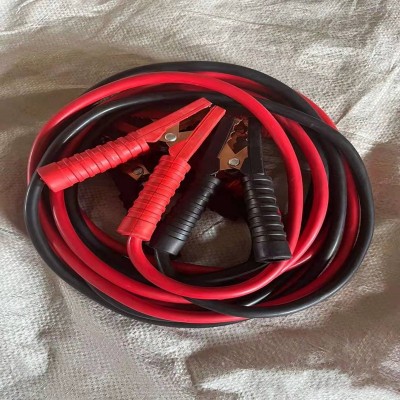 汽車(chē)搭火線電瓶線銅絲電瓶夾子連接線鱷魚(yú)夾純銅搭電線應(yīng)急啟動(dòng)線