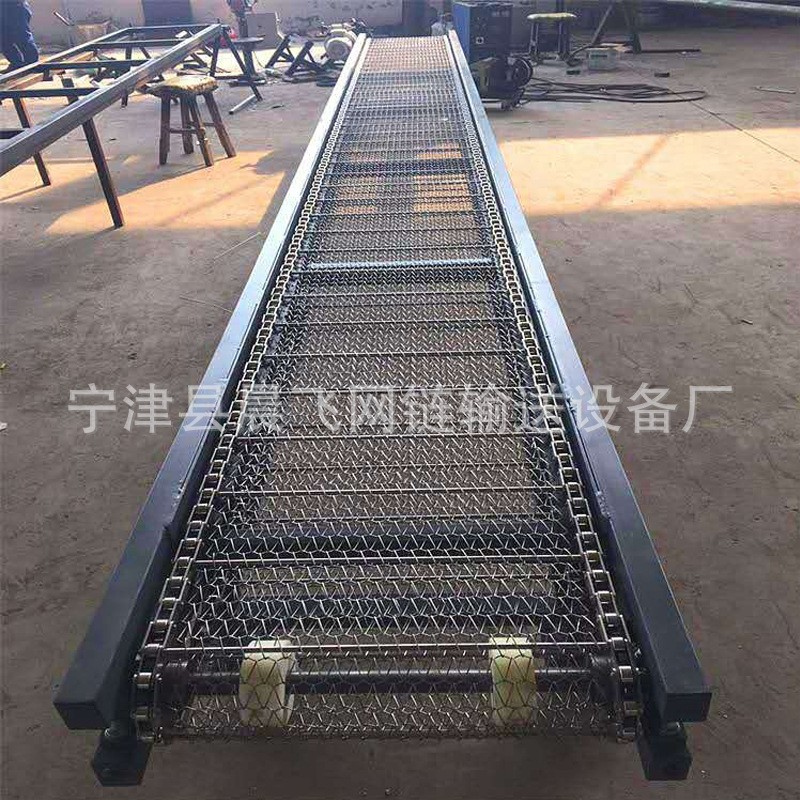 不銹鋼網(wǎng)帶輸送機(jī)海鮮傳送提升機(jī)果蔬食品流水線(xiàn)輸送帶網(wǎng)帶輸送機(jī)