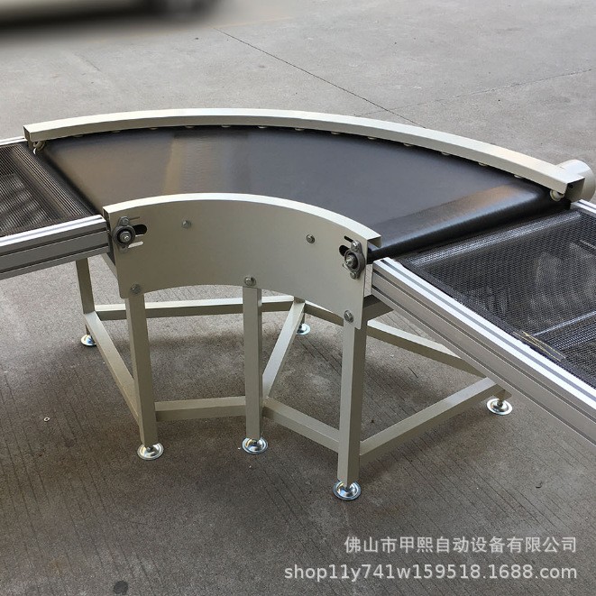 皮帶輸送機轉彎機無縫對接速度可調60°-180°轉彎各種皮帶材質